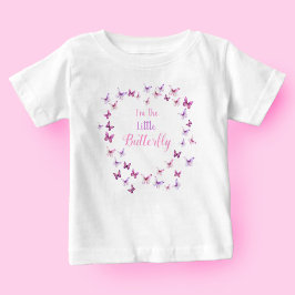 1. Geburtstag Kleine Butterfly Baby Girl Baby T-shirt