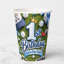 1. Geburtstag Lasst uns Par-Tee feiern Blau Golf J