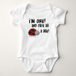 1. Geburtstag Marienkäfer Süß Wie Ein Käfer T-Shir Baby Strampler