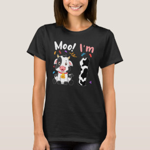 1. Geburtstag Moo I m 1 Kuh Farm Animal Barnyard P T-Shirt