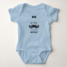 1. Geburtstag - Mustache - Kleiner Mann - Baby Boy