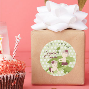 1. Geburtstag oder Baby Dusche Party Sticker