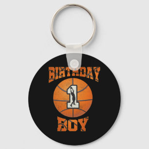 1. Geburtstag Outfit Boy Basketball 1 Jahr Ol Schlüsselanhänger