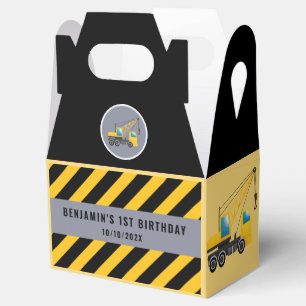 1. Geburtstag Party Bauwagen Vielen Dank Geschenkschachtel