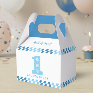 1. Geburtstag Party Boys Blue One Geschenkschachtel