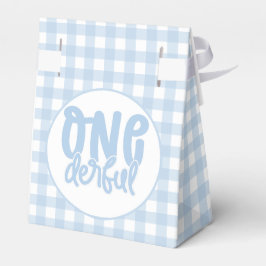 1. Geburtstag Party Niedlich Pastel Blue Onederful Geschenkschachtel