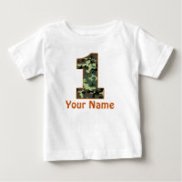 1. Geburtstag Personalisierte Camouflage Shirt