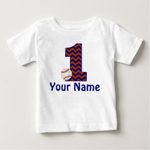 1. Geburtstag Personalisiertes Baseball-Shirt Baby T-shirt