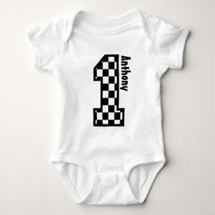 1. Geburtstag Rennen auf der Rennstrecke 1 Jahr al Baby Strampler