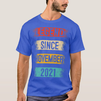 1. Geburtstag, Retro Vintag Legend Seit November T-Shirt