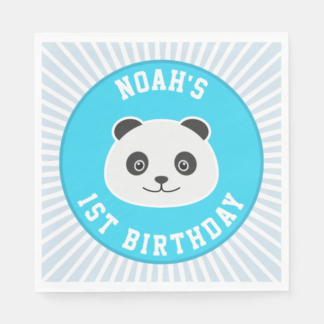 1. Geburtstag Serviette (Vorderseite)