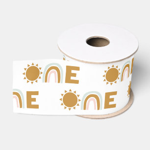 1. Geburtstag Sonnenschein und Regenbogen Ripsband