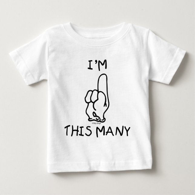 1. Geburtstag T-Shirt (Vorderseite)