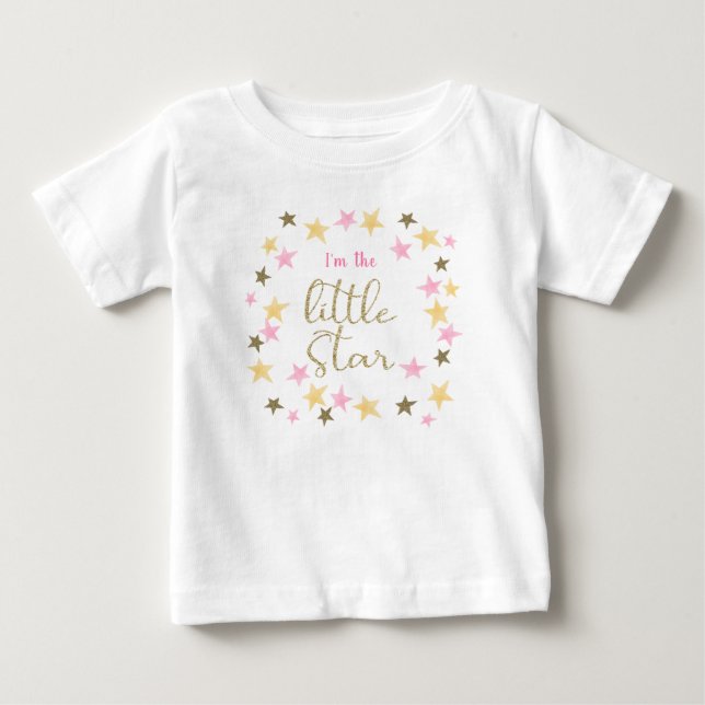 1. Geburtstag Twinkle Little Star Baby Girl T-shirt (Vorderseite)