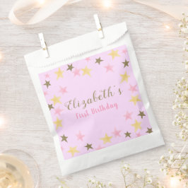 1. Geburtstag Twinkle Little Star Pink Girl Geschenktütchen
