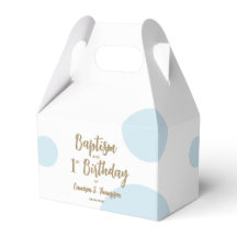 1. Geburtstag und Taufe Blaue Baby-Party für Junge