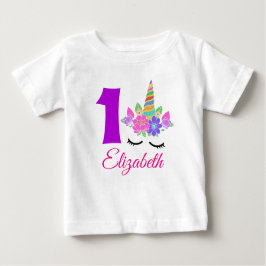 1. Geburtstag Unicorn Themed Baby T - Shirt
