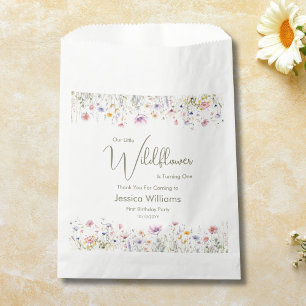 1. Geburtstag Unsere kleine Wildblume verwandelt s Geschenktütchen