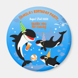 1. Geburtstag unter dem Mädelmädchen Magnet