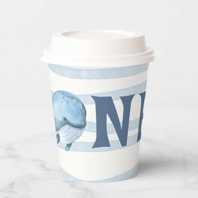 1. Geburtstag unter dem Meer Pappbecher (Links)