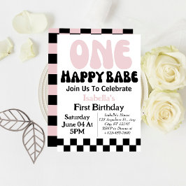 1. Geburtstag von Babe Custom Girl Einladung