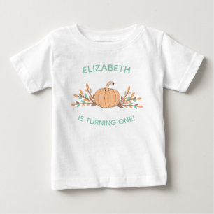 1. Geburtstag wenig Kürbis in den Pastellen Baby T-shirt