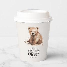 1. Geburtstag Wild One tragen modernes, elegantes  Pappbecher