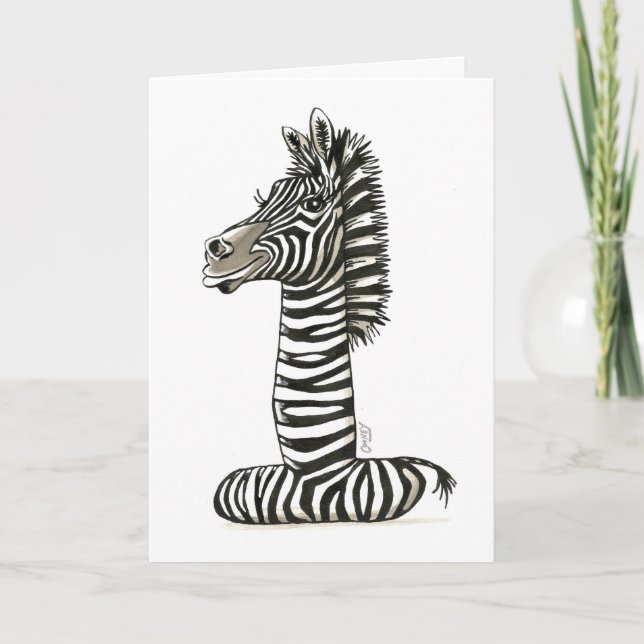 1. Geburtstag Zebra! Karte (Vorderseite)