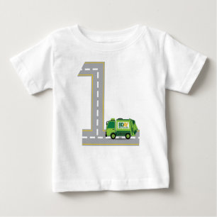 1. Geburtstags-Abfall-LKW Baby T-shirt
