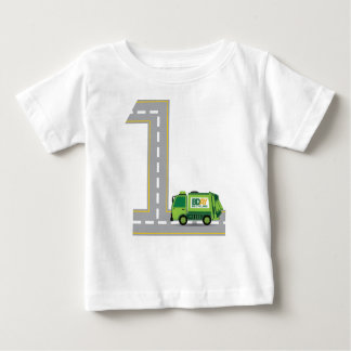 1. Geburtstags-Abfall-LKW Baby T-shirt