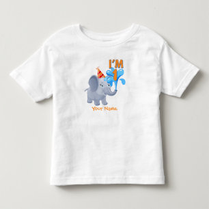1. Geburtstags-Elefant Kleinkind T-shirt