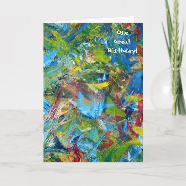 1. Geburtstags-Karte Karte (Vorderseite)