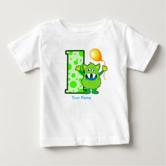1. Geburtstags-Monster-Gewohnheit Baby T-shirt