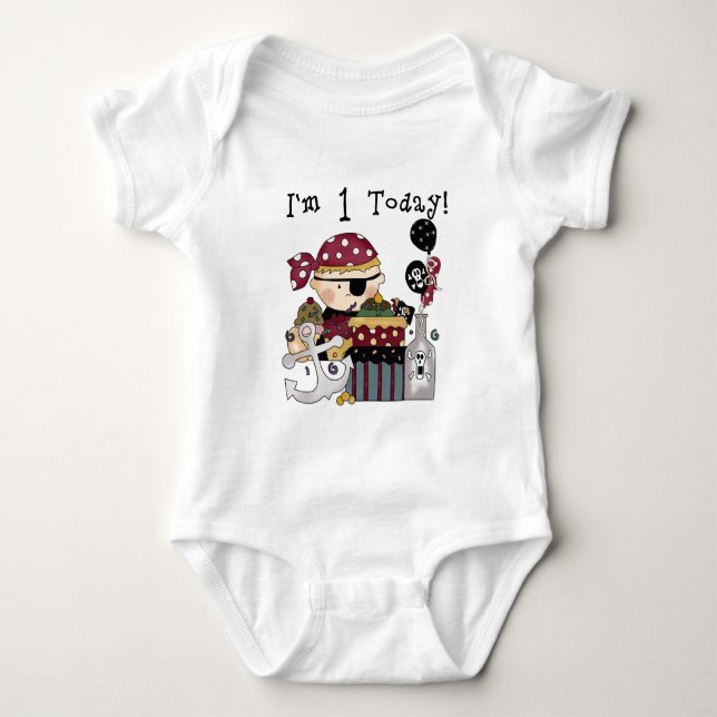 1. Geburtstags-Piraten-T - Shirts und Geschenke (Vorderseite)