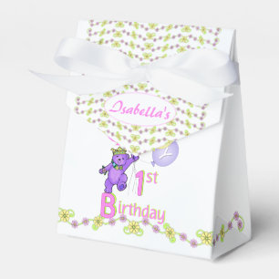 1. Geburtstags-Princess-Bär Geschenkschachtel
