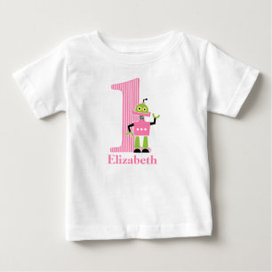 1. Geburtstags-Robot-Shirt Baby T-shirt