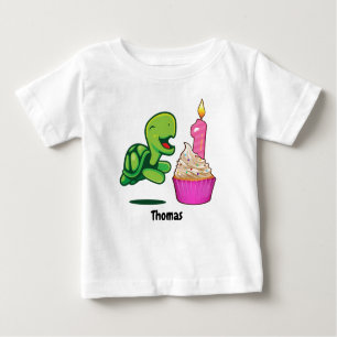 1. Geburtstags-Schildkröte Baby T-shirt