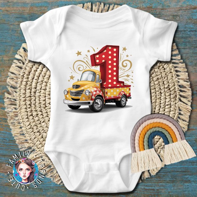 1. Geburtstags-Sprungwagen Baby Strampler (Von Creator hochgeladen)
