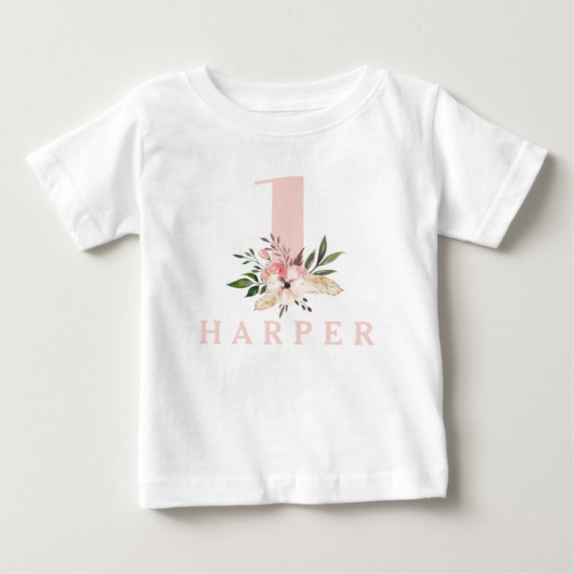 1. Geburtstags-T-Shirt Baby T-shirt (Vorderseite)