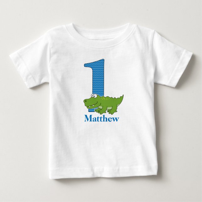 1. Geburtstagsalligator T Shirt (Vorderseite)