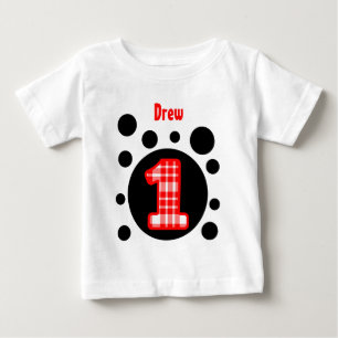 1. Geburtstagsblasen 1 Jahr alt V10W Baby T-shirt