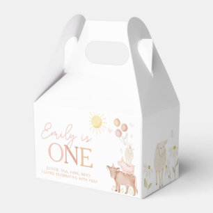 1. Geburtstagsfarm Animals Barnyard Party Girls Geschenkschachtel