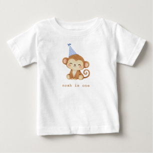1. Geburtstagsfeier Affe Baby T-shirt