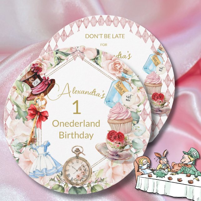 1. Geburtstagsfeier Alice im Wunderland Einladung (Von Creator hochgeladen)