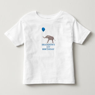 1. Geburtstagsfeier blaues Jungen-Kinder Kleinkind T-shirt