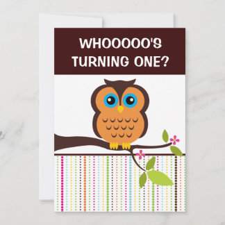 1. Geburtstagsfeier Einladungen zum Thema Owl