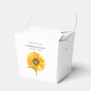 1. Geburtstagsfeier Sonnenblume Baby Mädchen Geschenkschachtel