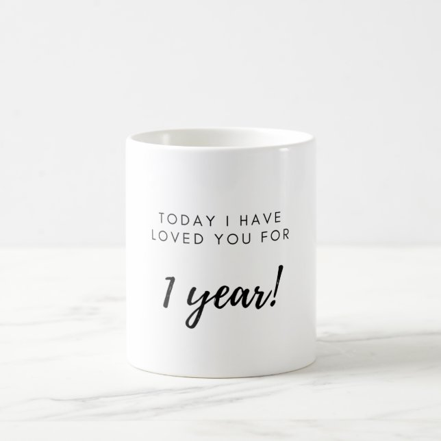 1. Geburtstagsgeschenk für Boyfriend Girlfriend Kaffeetasse (Mittel)