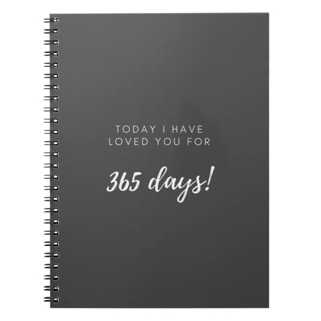 1. Geburtstagsgeschenk für Boyfriend Girlfriend Notizblock (Vorderseite)