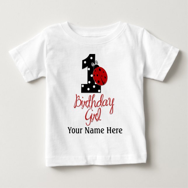 1. Geburtstagskarl - Lady Bug - 1 - Ladybug Baby T-shirt (Vorderseite)